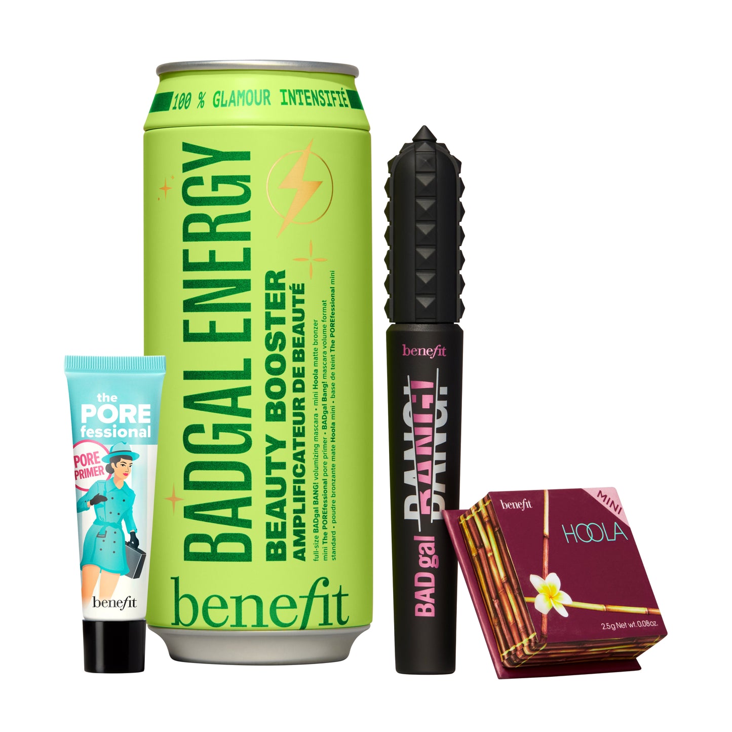 BADgal Energy mascara, pore primer & bronzer trio ($122 value)