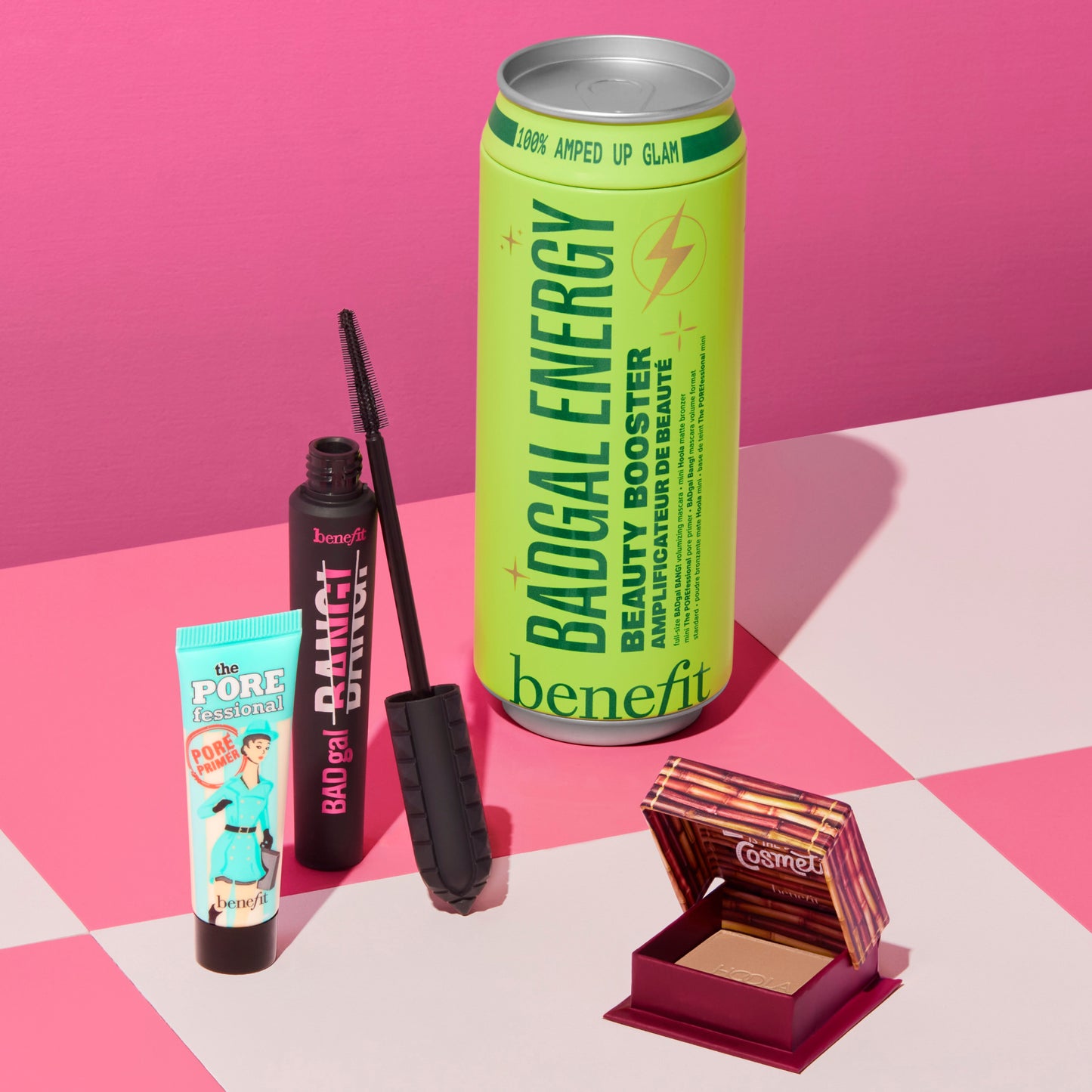 BADgal Energy mascara, pore primer & bronzer trio ($122 value)