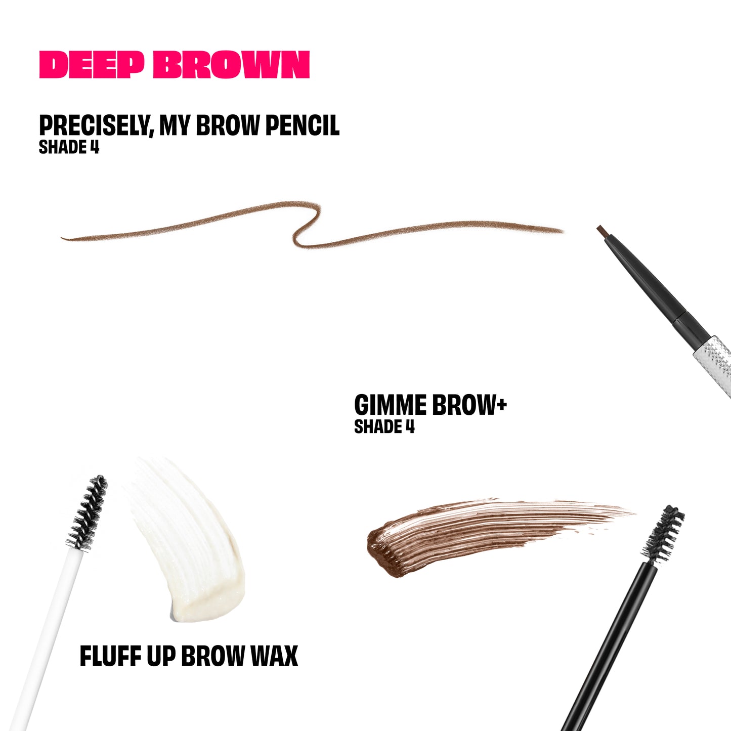 So Eggstra Brows brow pencil, brow wax & brow gel trio ($111 value)