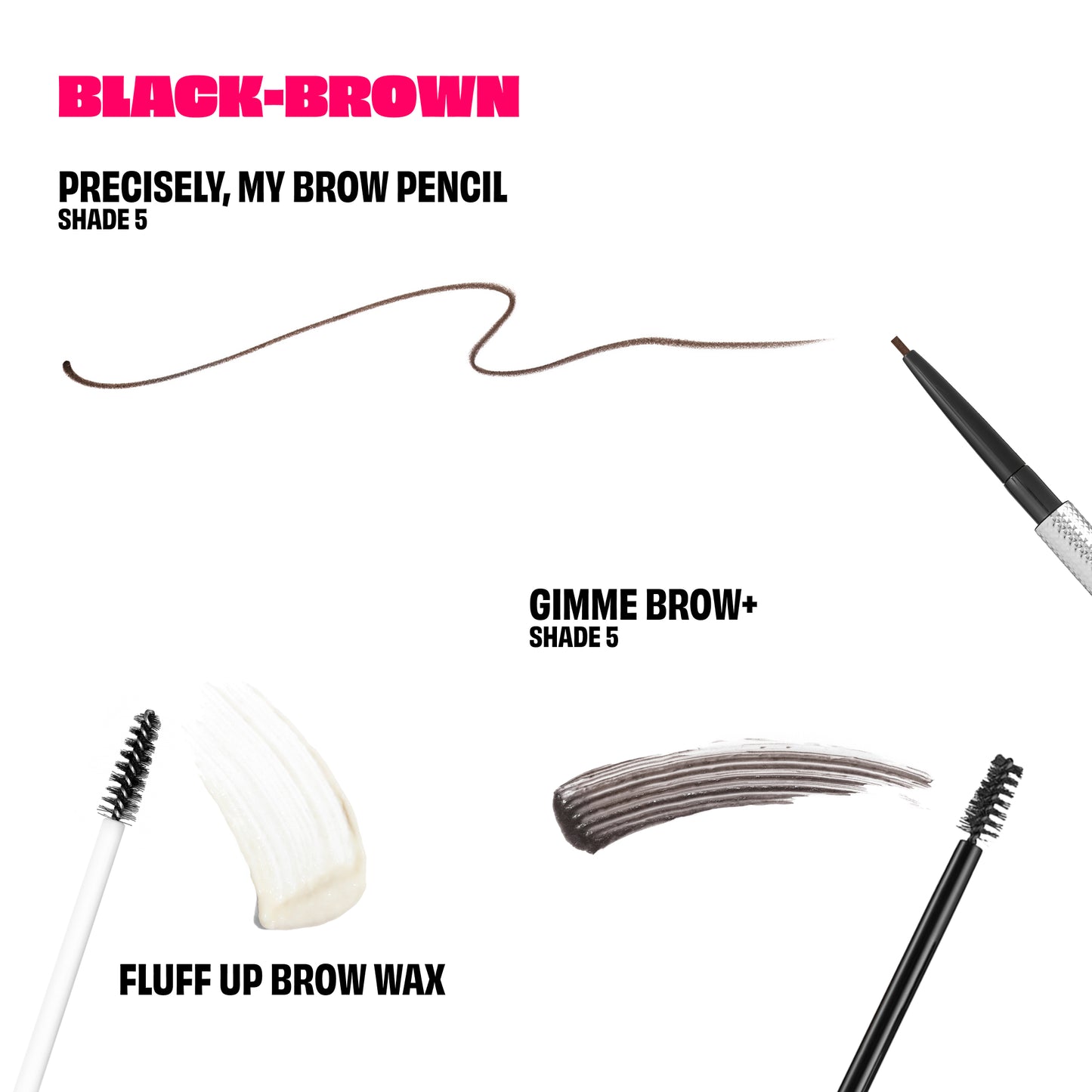 So Eggstra Brows brow pencil, brow wax & brow gel trio ($111 value)