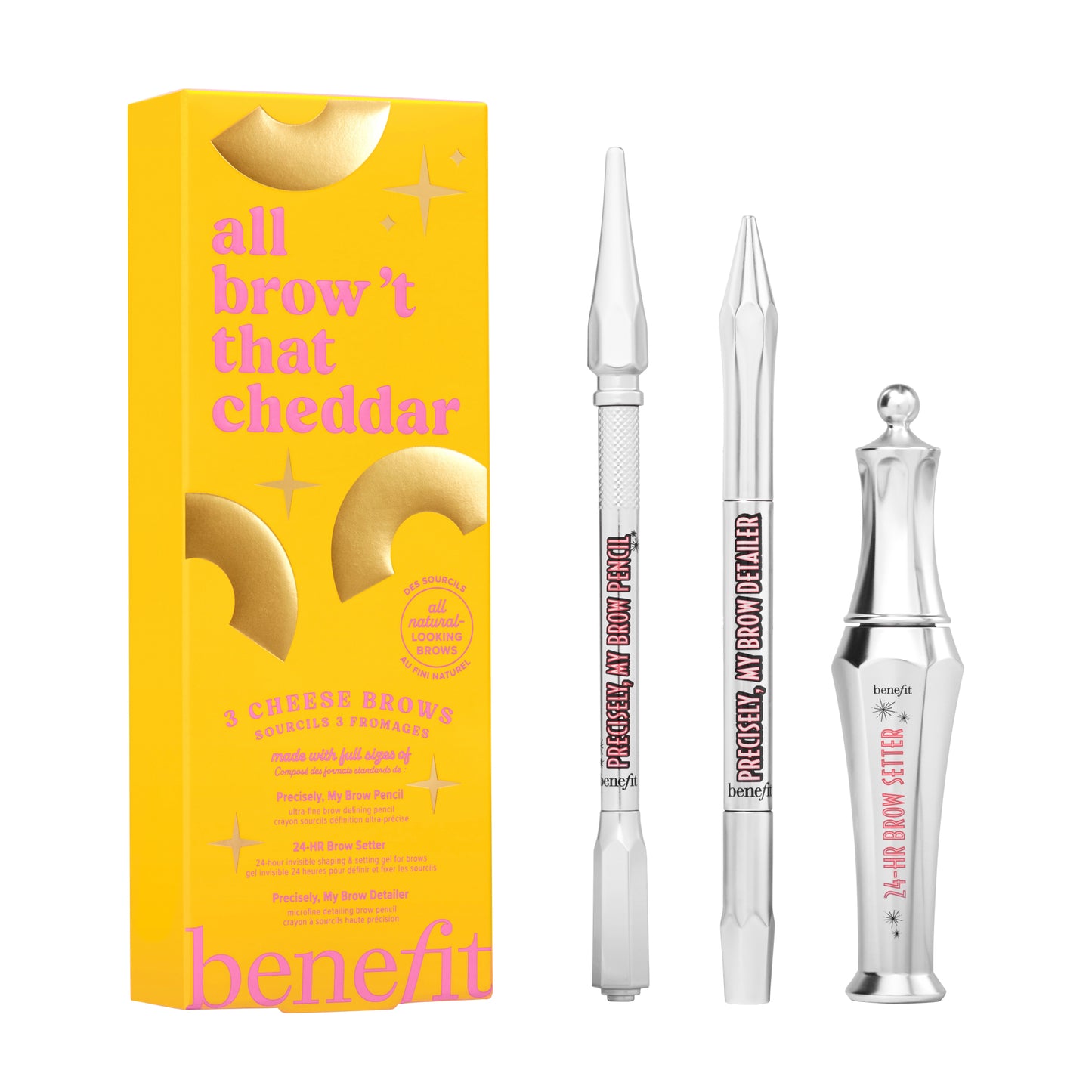 All Brow’t That Cheddar  brow pencil duo and brow setting gel ($149 value)